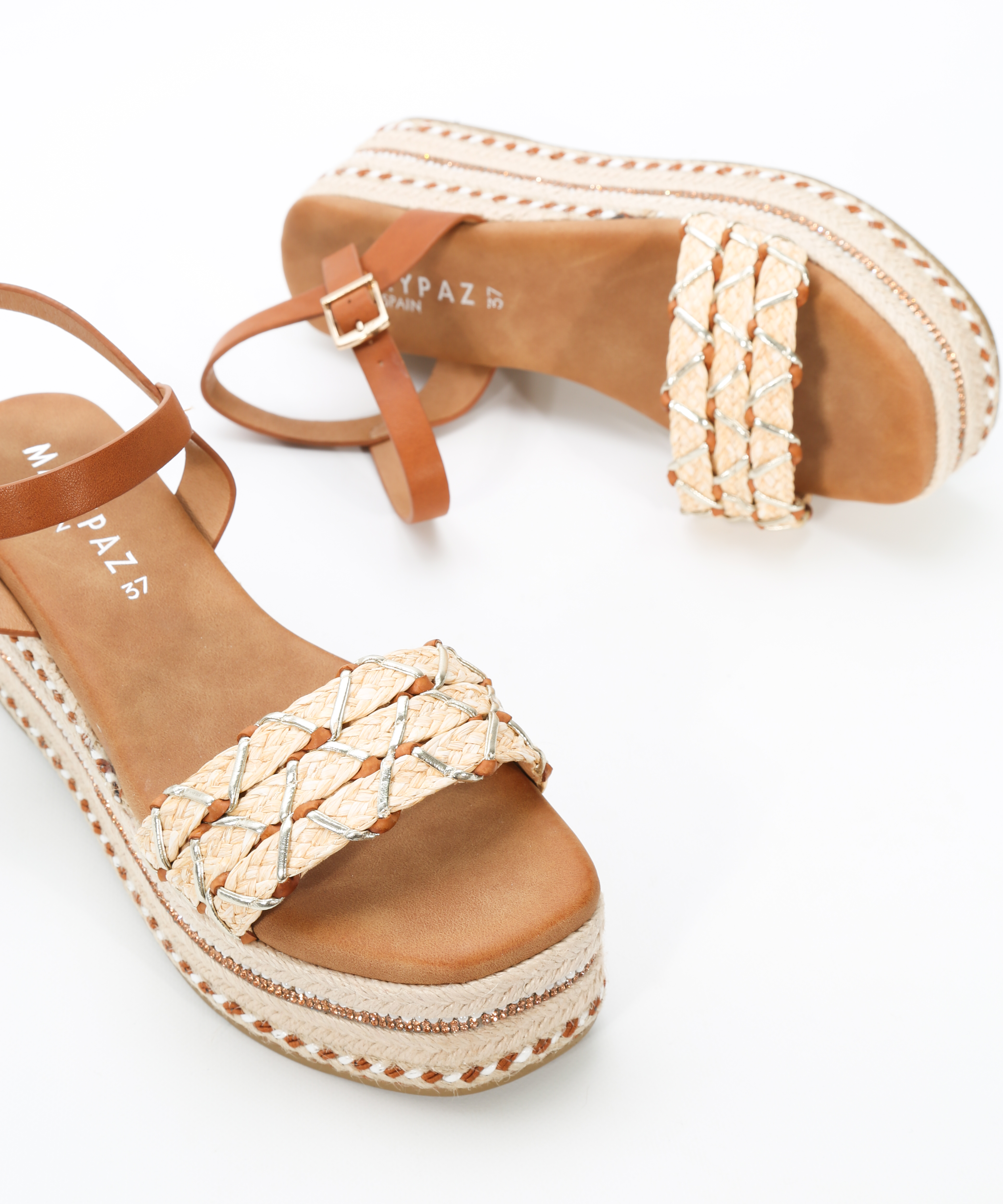 Sandalias plataformas combinadas image number null
